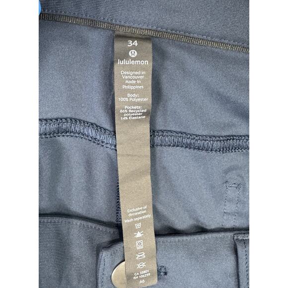 Lululemon ABC Classic-Fit 5 Pocket Pant Utilitech Trench Blue Size 34 LM5AQJS - Picture 6 of 14